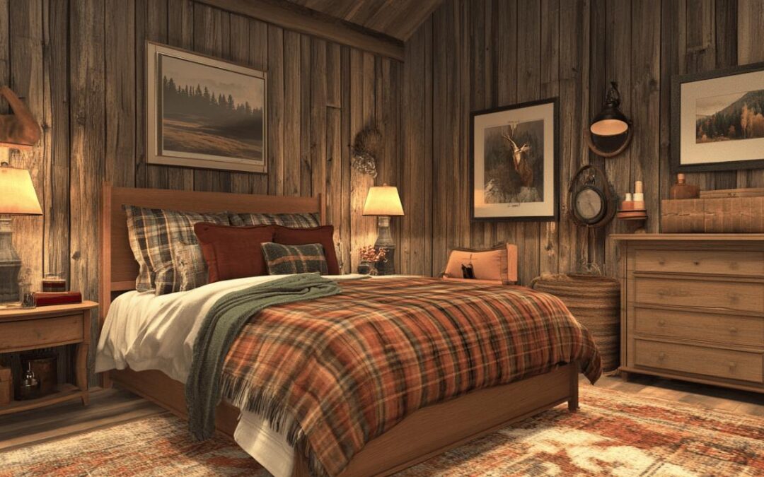 Creer une chambre a la decoration rustique chic inspiree de foxfire mountain house